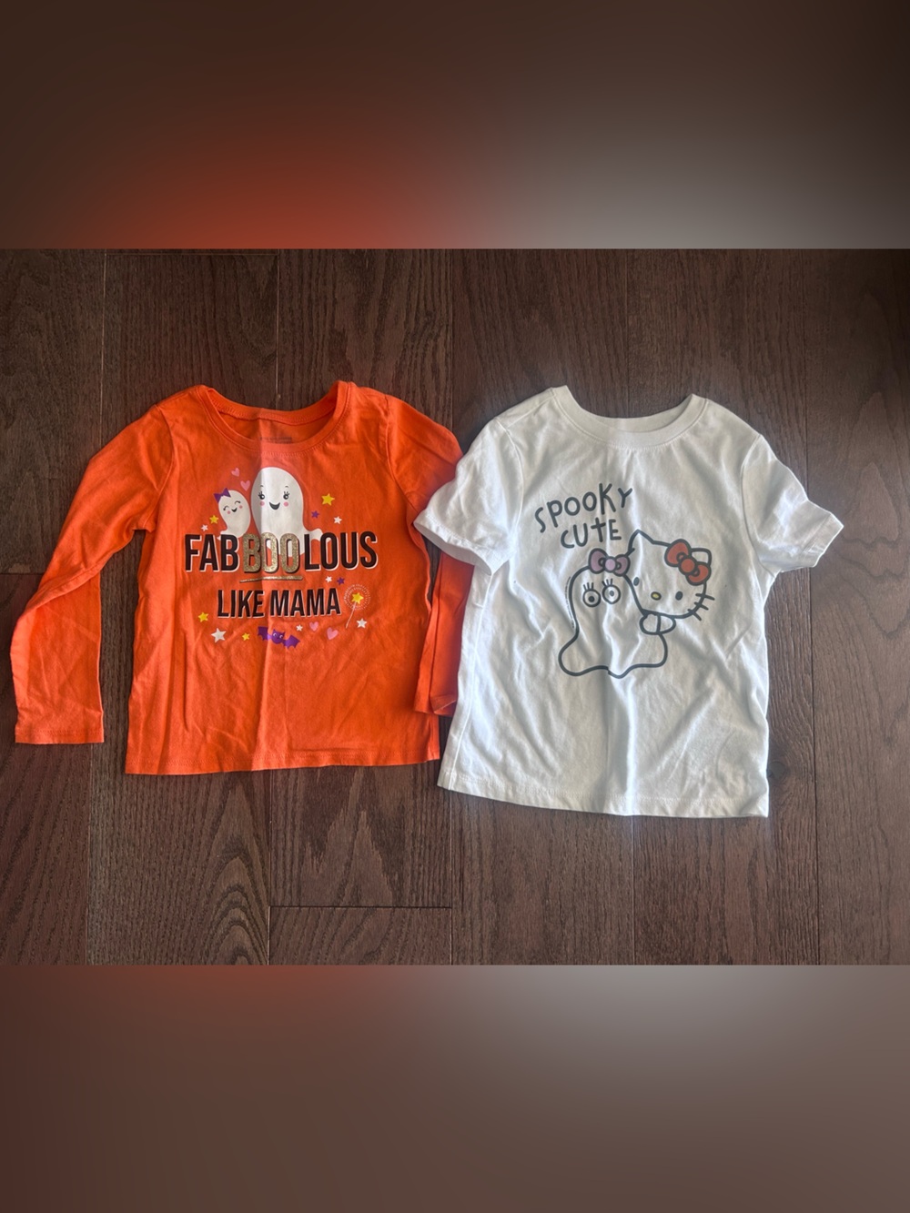 Lot of 2 Size 3T Girl's Halloween Tees